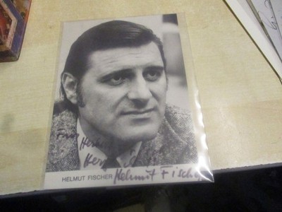 Helmut Fischer  Tatort  Monaco Franze  sehr seltene Karte  org Autogramm 1971