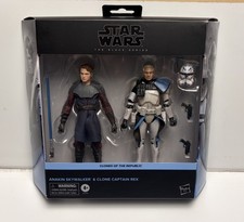 STAR WARS The Black Series Anakin Skywalker & Clone Captain Rex 2 Pack