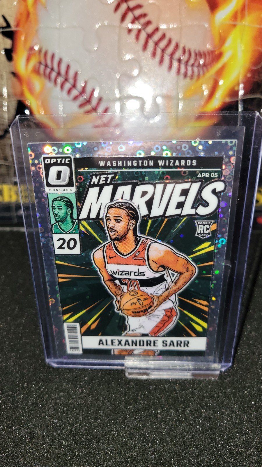 2024-25 Donruss Optic #7 Alexandre Sarr Net Marvels Fastbreak Silver Disco