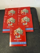 Lot Of 5 Canon 7981A004 Photo Paper Plus, Matte 8-1/2 x 11 50ct