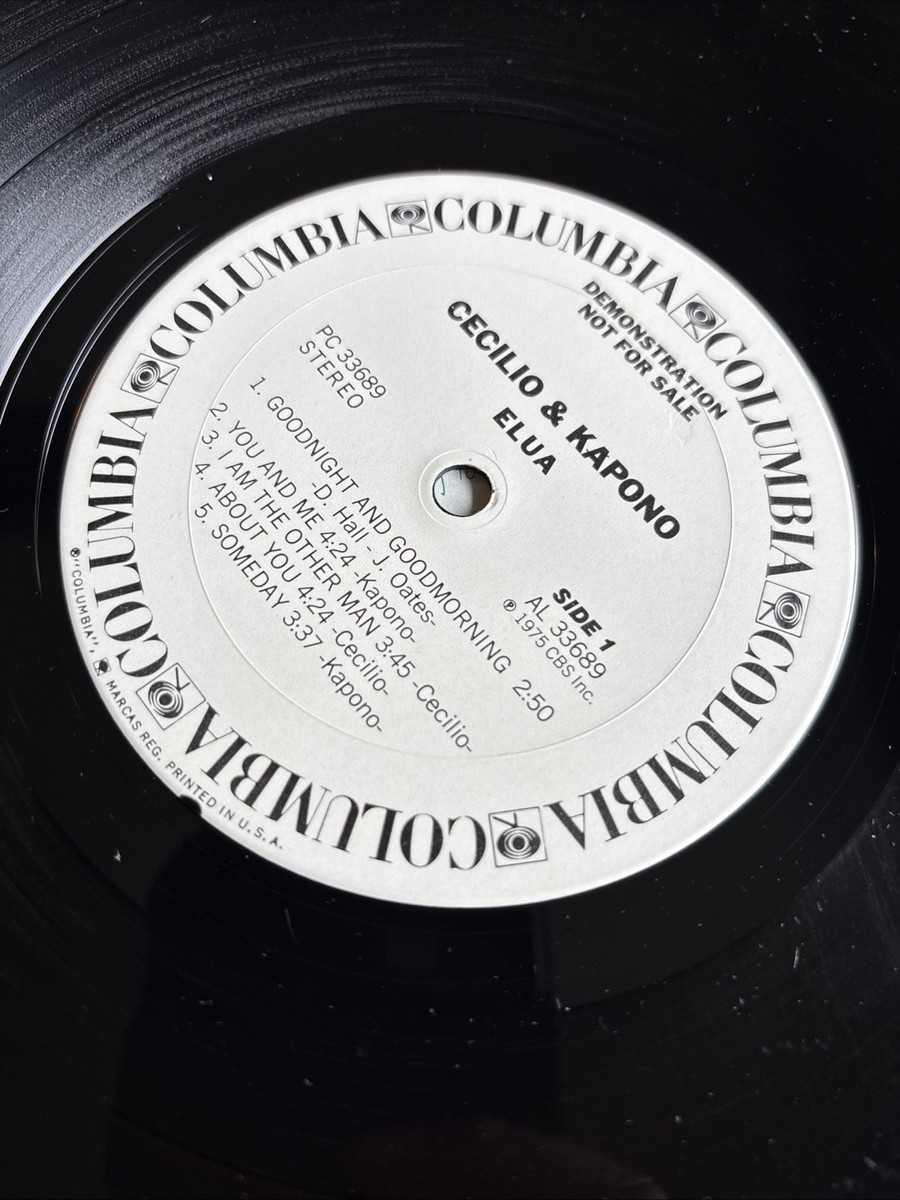 Cecilio & Kapono ELUA VINYL LP WLP White Label Promo