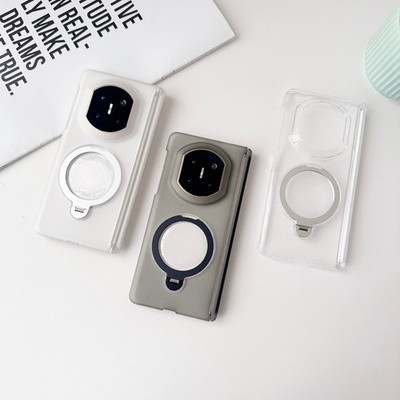 Magnetic Slim Hinge Clear Matte Stand Hard Back Case For Huawei Mate X7 X6 X5 X3