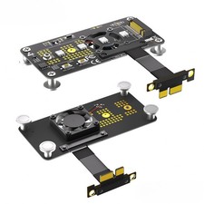 M.2 nvme SSD to PCI-E 1X 4X extension cable with fan