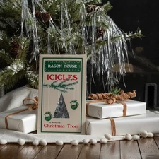 Ragon House Collection: New Box of Vintage Icicles 20” Tinsel