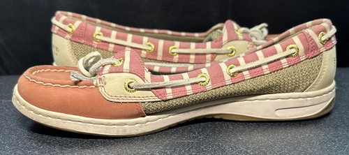 Zapatos a rayas Sperry Top Sider de cuero para mujer talla 8M - Imagen 6 de 9
