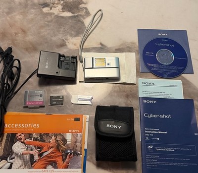 Sony Cyber-shot DSC-T10 7.2MP Digital Camera - Silver for sale