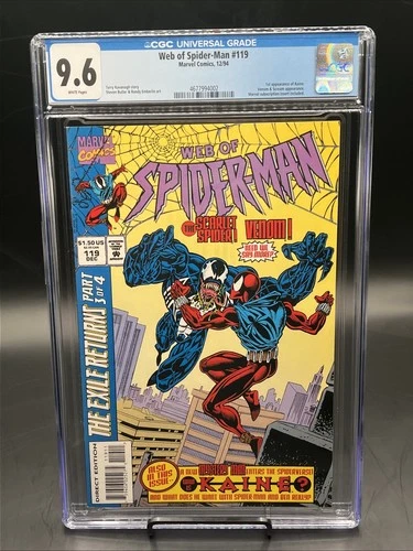 Web of Spider-Man #119 (Marvel Comics December 1994) CGC Graded 9.6White Pages
