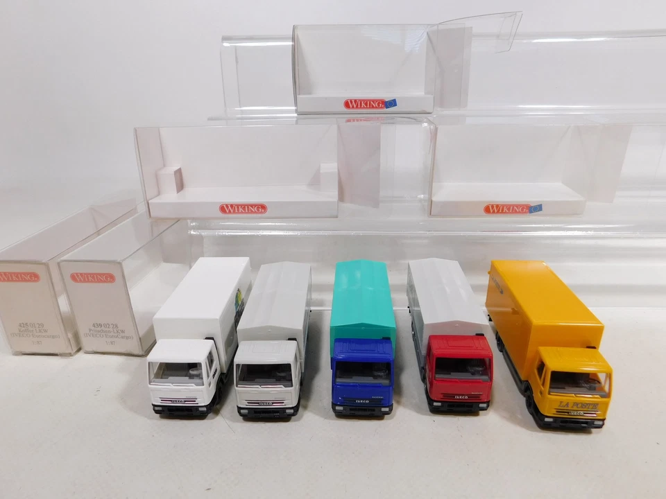 5X Wiking H0 1:87 LKW Iveco 425 DASS 439 DB 552 Ecc Mint Box #DH564-0,5 - Immagine 4 di 4