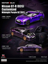 Motorhelix - Nissan GT-R R35 GT-R Nismo Custom Purple 2021 1:64 Diecast - Secret