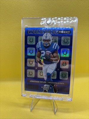 2022 Panini Contenders Optic - Winning Tickets Jonathan Taylor #WT-10 Blue /99