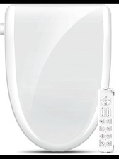 Bidet Toilet Seat Round Smart Electric Heated Toilet Seat with Warm Water
