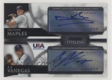 2010 Bowman Sterling USA Baseball Dual Dillon Maples AJ Vanegas #BSDA-6 Auto 4y7