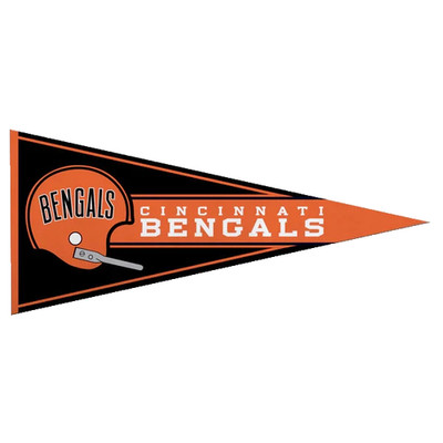 Cincinnati Bengals Retro Mini Pennant, 4'' x 9'' Felt Flag NFL