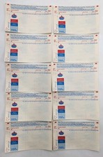 Vintage 1985 Amoco Credit Card Machine Receipt Lot NOS Original Gas Station
