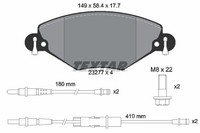 Textar Bremsbelagsatz, Scheibenbremse 2327701 FüR CitroËN
