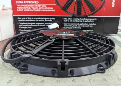 9'' 24V 689 CFM Thermo Pusher Fan SPAL VA07-BP7/C-31S, 30100345, EF3512 Italy NEW