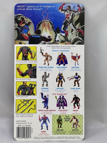 Ninjor Masters of The Universe Motu Complete Vintage + Custom Card Mattel 1986 - Picture 3 of 7