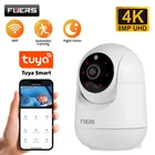 8MP 4K Indoor WiFi IP Camera Tuya Smart Home Wireless Surveillance Cam Night Vis