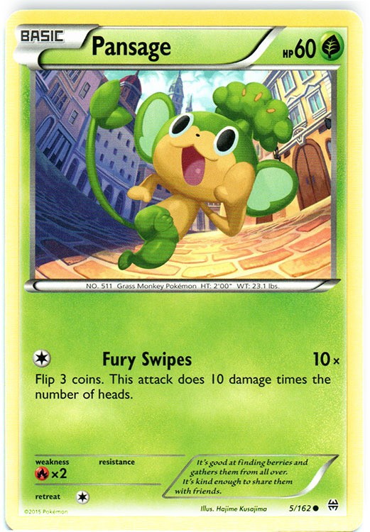 Pansage - 5/162 - Common - Lightly Played - BREAKThrough