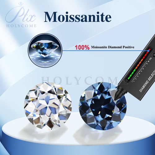 Loose Moissanite Stone D Color VVS1 Round Shape OEC Cut with GRA Certificate - Picture 8 of 21