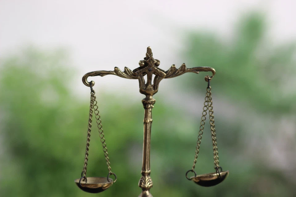 Scales of justice, Lawyer Gift, Law Office decor, Brass Cast, Office Decor, - image 4 of 4