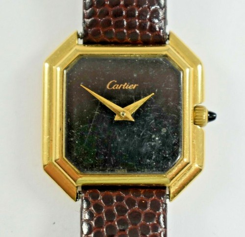 Cartier vintage ANGOLO TAGLIO QUADRATO 18K ORO KT #414 Orologio da polso  LOTTO. e | eBay