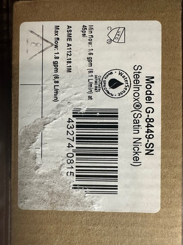 GRAFF 8" Steelnox (Satin Nickel) Round Brass Showerhead - G-8449-SN - Picture 4 of 4