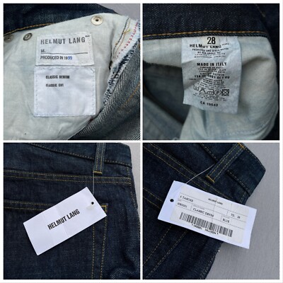 Rare VTG ARCHIVE 1999 HELMUT LANG Classic Cut Denim Jeans