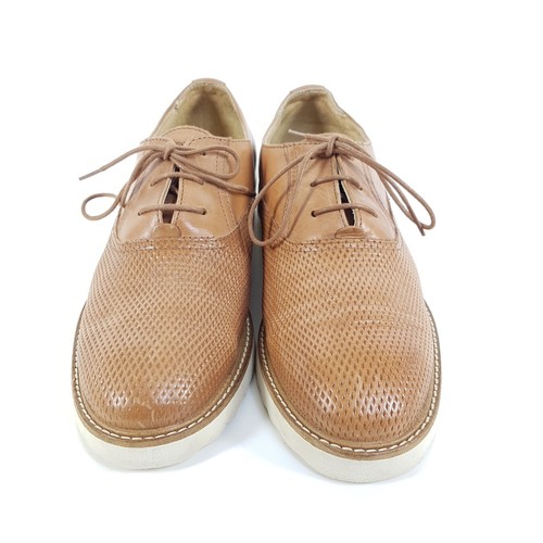 Marc O'Polo Halbschuhe Damen Gr. 39 Braun Leder Oxford Schuhe Leicht - Bild 2 von 9