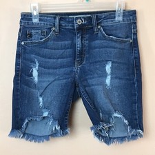 Kancan Distressed Cut Off Denim Shorts Women Small Grunge Skater