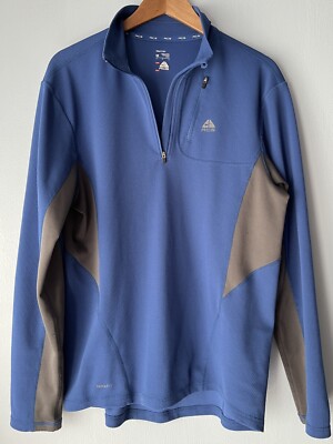 Nike ACG Fit Dry Mens Medium Blue Gray Long Sleeve 1/4 Zip