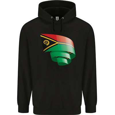Curled Vanuatu Flag Day Fußball Kinder Kids Hoodie