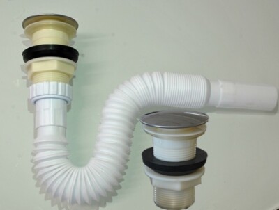 AKTION ! POP-UP Ablaufgarnitur Flexibel Siphon  Ablaufventil Abfluss Waschbecken