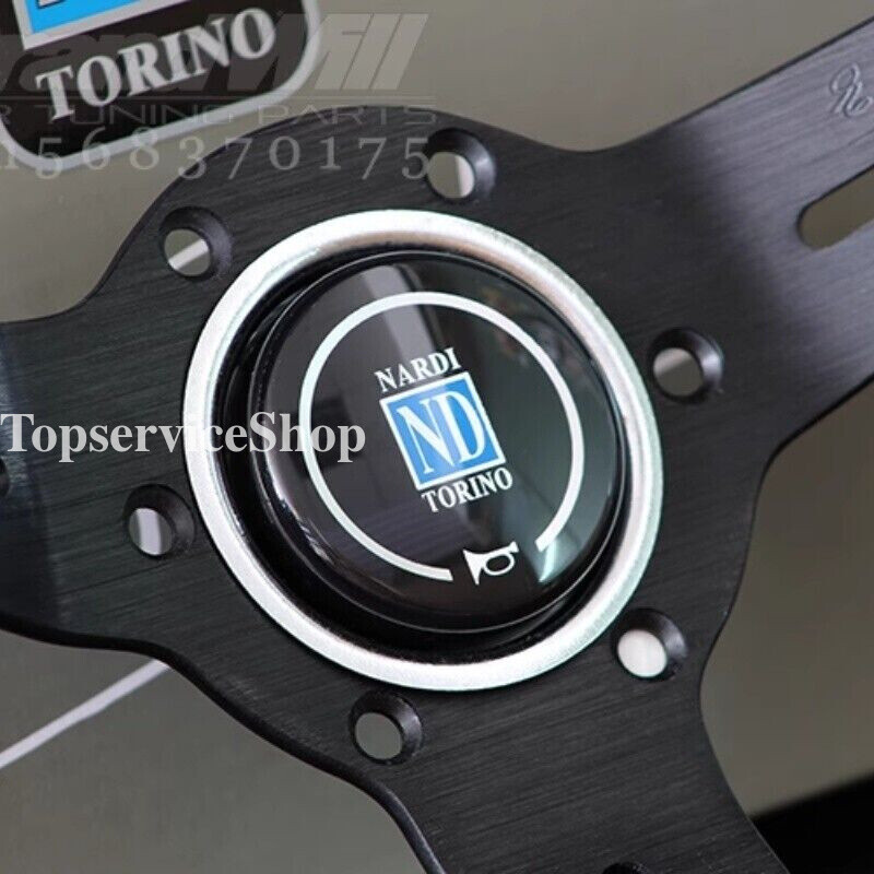 NARDI 330mm 13' Suede Leather Mid-deep55mm 2' Red Stitching NARDI 330mm 13' Suede Leather Mid-deep55mm 2' Red Stitching