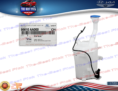 #ad ⭐GENUINE⭐ Reservoir Tank With Washer Pump for 21 23 Hyundai Elantra 98610AA000 $92.59