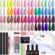 32Colors Gel Nail Polish Set with UV LED Lamp Dryer Nail Art Vernis UV Gel Set