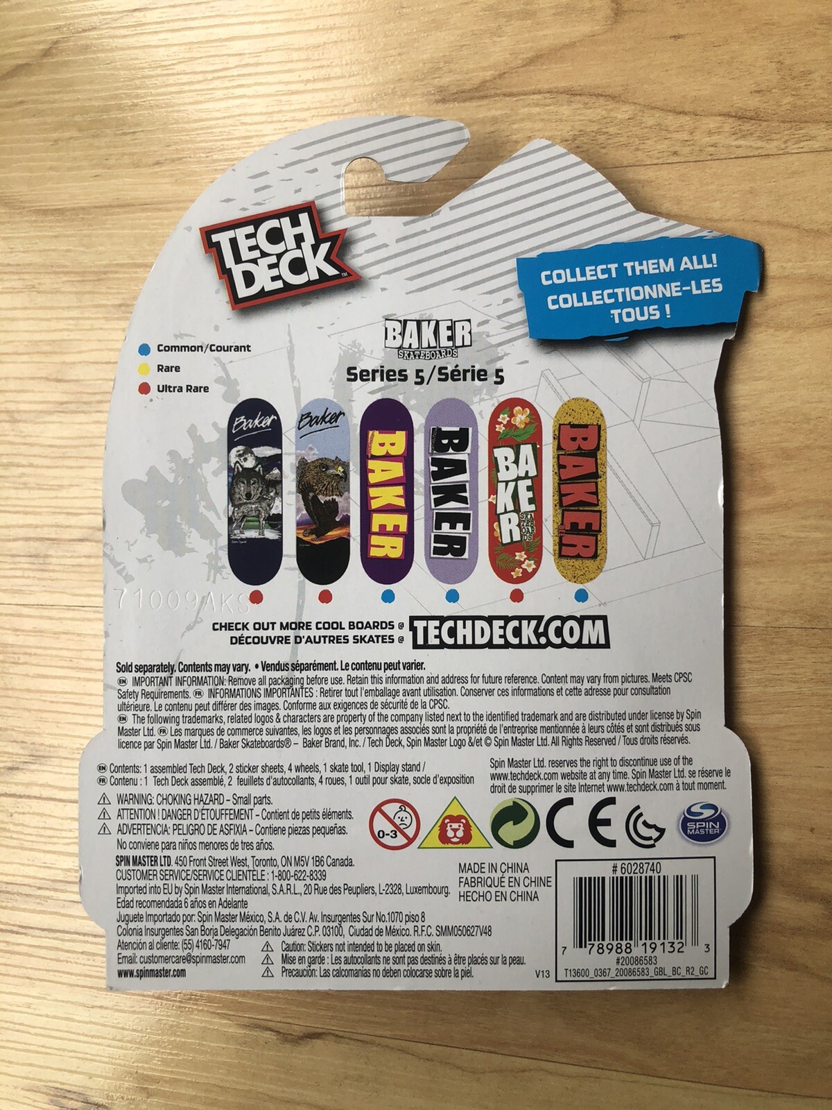 ULTRA RARE TECH DECK BAKER FINGERBOARDS SKATEBOARDS SK8 SERIES 5 RED