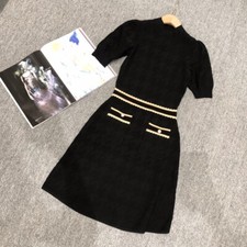 Sandro dark jacquard Black dress