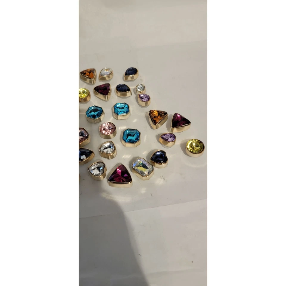 Assorted Colored Crystal Rhinestone Buttons For Shoes Craft Projects Mixed Shape - Image 4 of 4