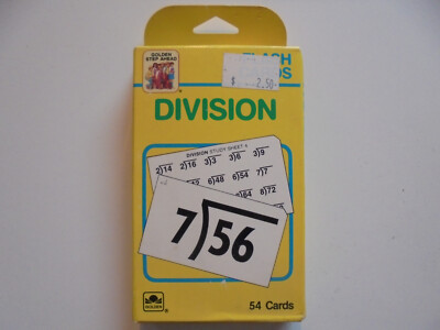 Golden Step Ahead Flash Cards Division, Division,  1989, neuwertig