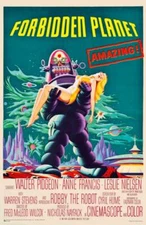 Forbidden Planet - Vintage Movie Ad Mini Poster 11.5" x 17.5" Laminated