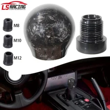 Forged Real Carbon Fiber Black Ball Manual MT Gear Shift Knob Shifter Universal