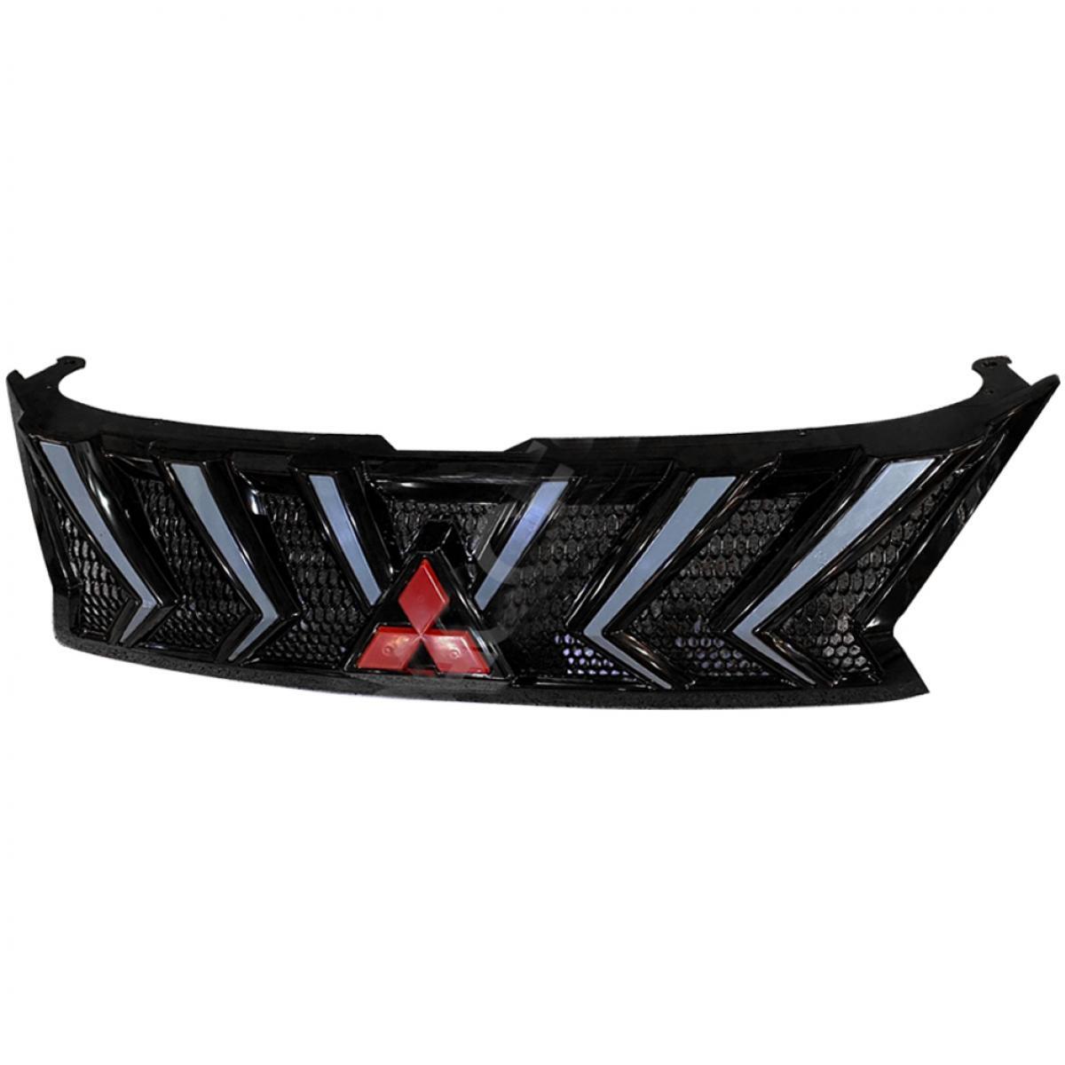 Front Black Grille Logo Red Lexus Style Fit Mitsubishi Xpander