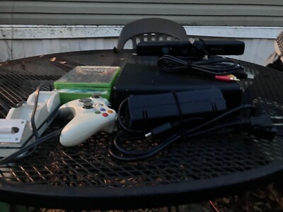 Xbox 360 Slim Console With Games and Kinect Wireless Controller 