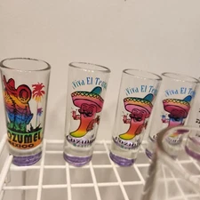 20 Lot Shot Glasses Cozumel Niagara Falls Jagemeister Saint Brendans Vintage