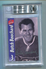 2002 Molson Export - BUTCH BOUCHARD - Autograph  - BGS Slabbed BAS - CANADIENS