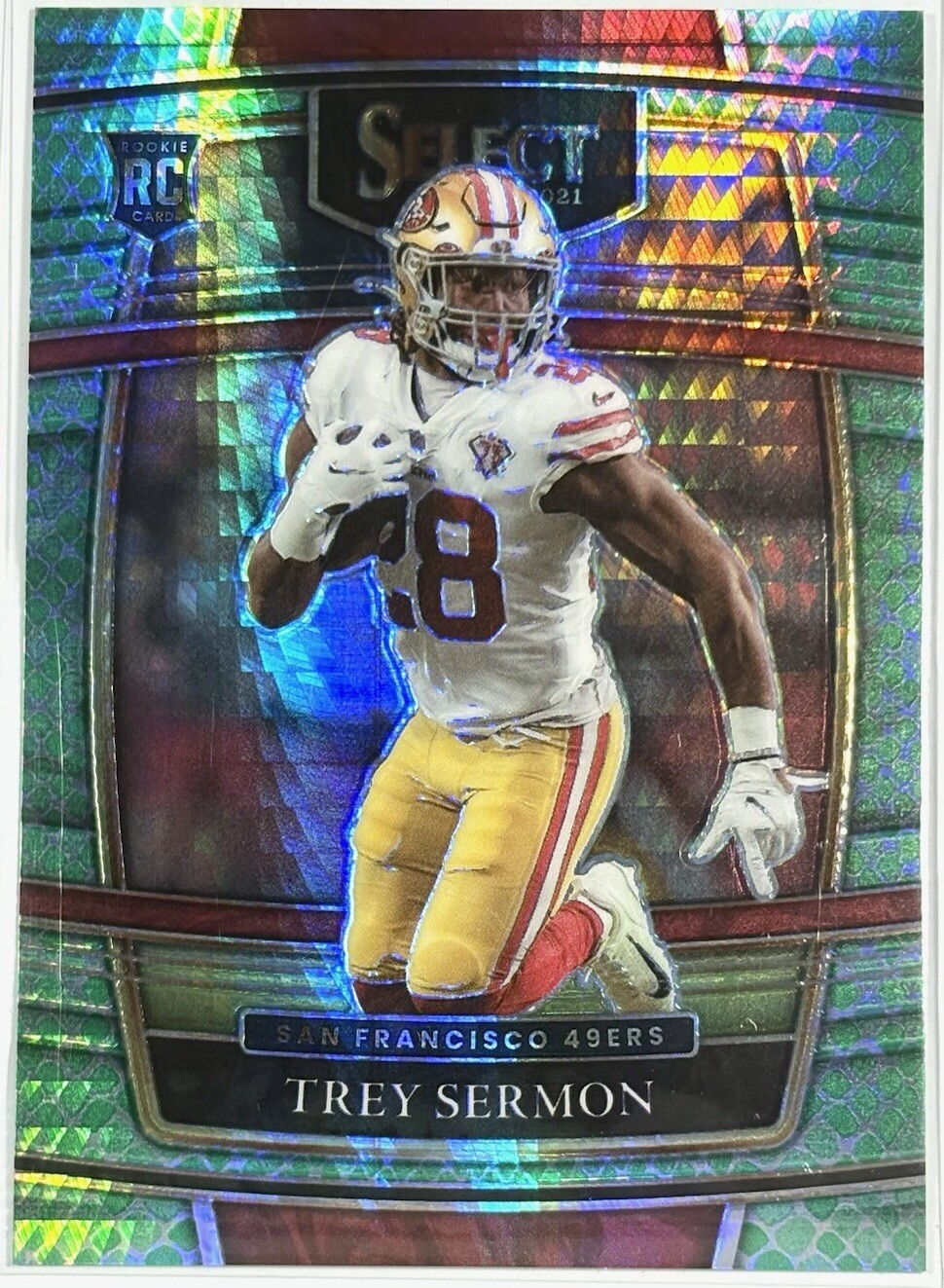 Trey Sermon Dragon Scale Rookie /89 Concourse 2021 Panini Select Football #68
