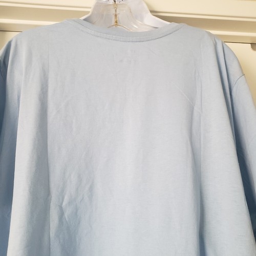 New Ban.do T-Shirt Top Plus Size 3X Graphic Print I BELIEVE IN COFFEE Light Blue - Picture 5 of 8