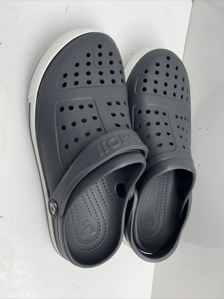 Детские сабо унисекс Amoji обувь сандалии без шнуровки размер США 7,0 для больших детей, серые 2149 - Изображение 4 из 4