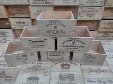 Wine Box Crate. Wooden. 6 bottle size. French, Genuine, Storage*